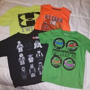 T-shirts bundle, Star Wars-Under Armour-TMNT..